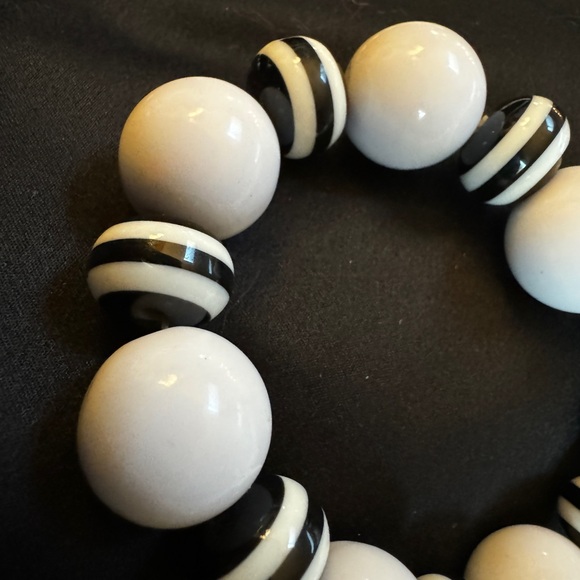 SET Necklace 22 in Bracelet 6.5 to 7in stretchy Chunky Fun Trendy In Tou… - Picture 5 of 11